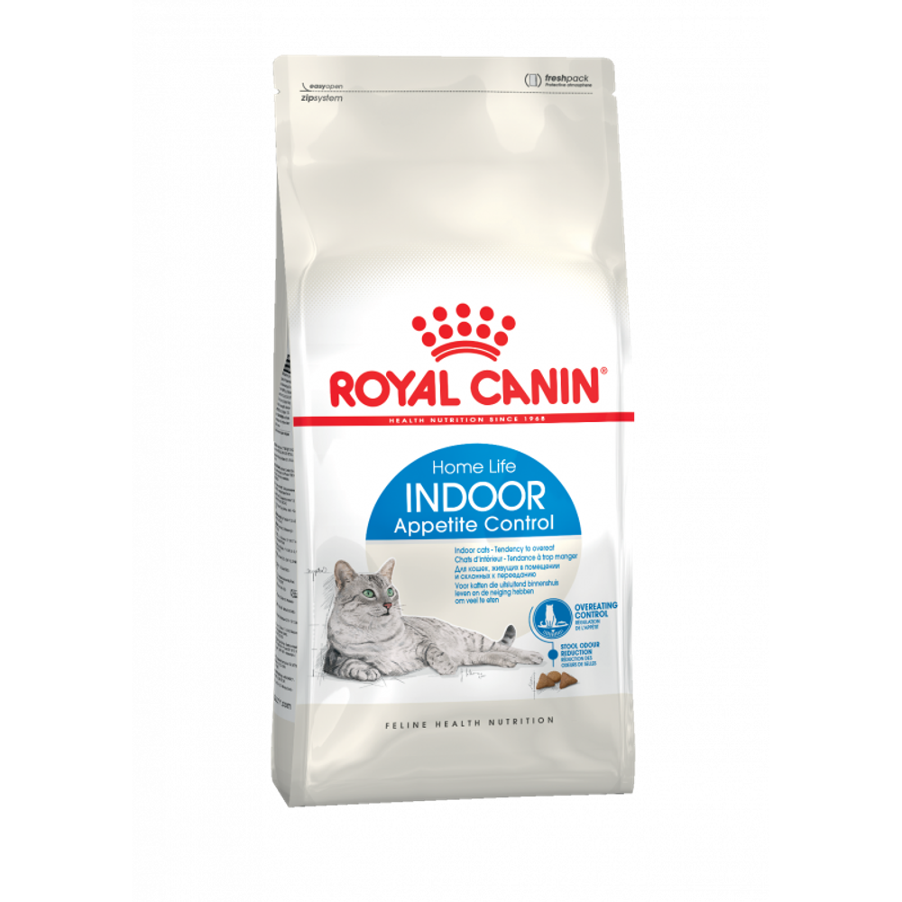 Royal Canin Home Life Indoor Appetite Control корм сухой для кошек склонных к перееданию с птицей 2 кг
