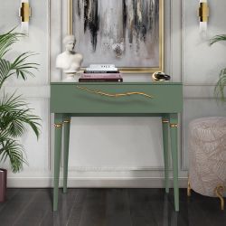 Консоль Арт Колор matte Классик Голд Зеленый нефрит матовый