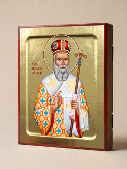 Икона Нектария Эгинского, святителя (в митре) на дереве: 125 х 160 (Синопсисъ)