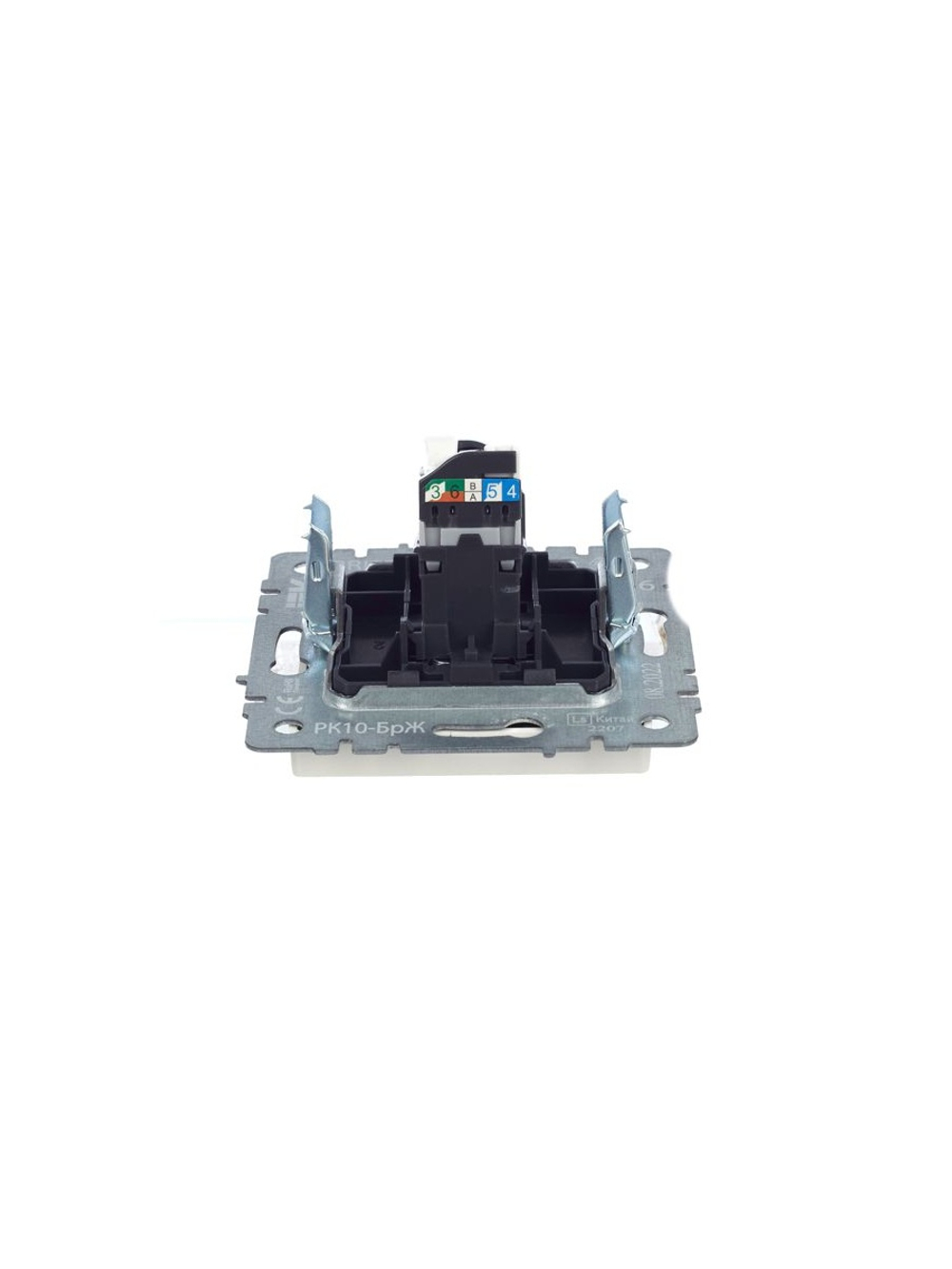 Розетка компьютерная СП RJ45 кат.5E BRITE РК10-БрЖ механизм жемчуж. IEK BR-K10-1-K36