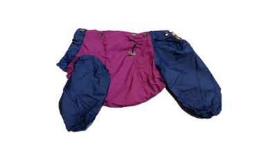 Комбинезон,  утепленный байкой 25 девочка (обхват груди 47 - 55) бордовый - темно синий