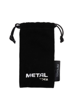 Анальная втулка Metal by TOYFA, металл, серебристая с красной розочкой, 8 см, Ø 2,7 см, 48 г
