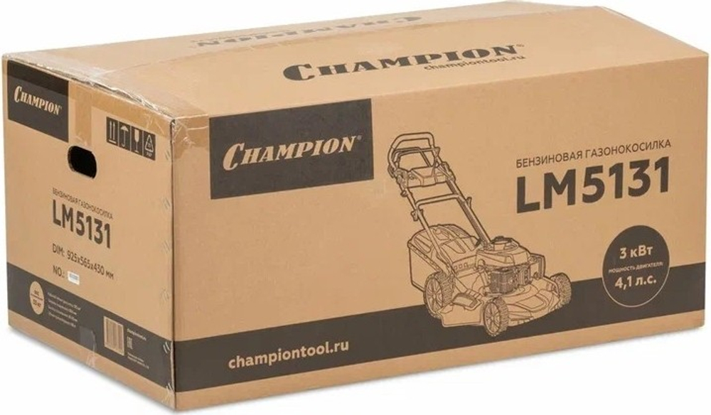 Газонокосилка бензиновая CHAMPION LM5131 самоходная