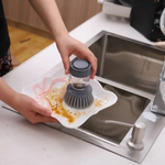 Щётка для мытья посуды с дозатором DISKBORSTE, 9*10 см, полипропилен