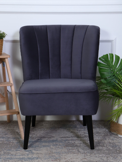 Кресло "Donatello" антивандальный велюр графит/венге