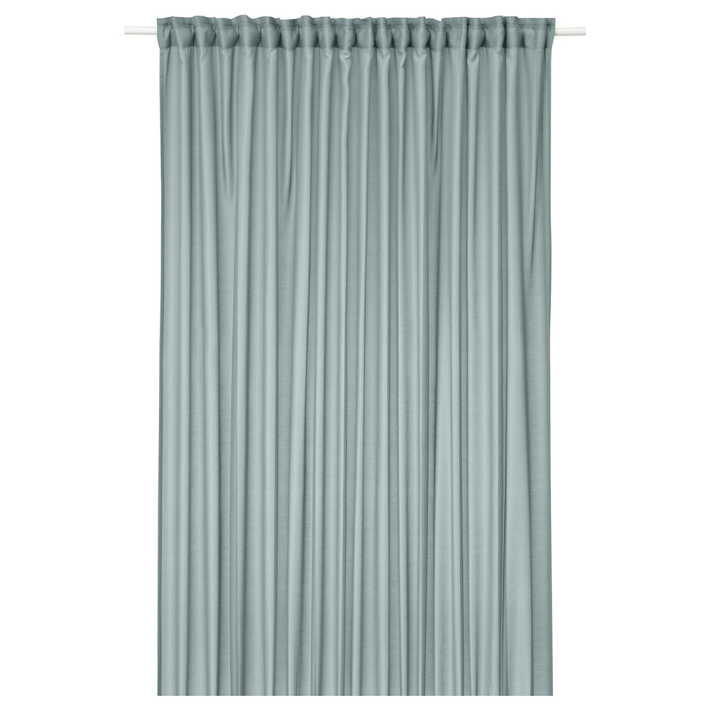 IKEA STENFRÖ  (ИКЕА СТЕНФРÖ)  -  Штора из сетки, 1 шт, на ленте/бирюзовый, 300x300 см