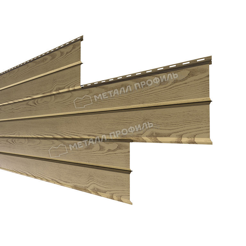Сайдинг металлический L -Брус ХL ECOSTEEL Матовый 0.5мм Сосна (в наличии)