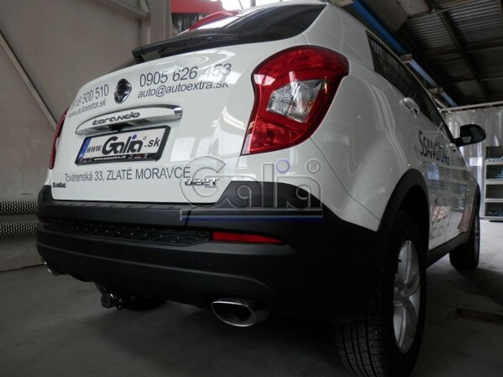 Фаркоп оцинкованный Galia S129C для Ssang Yong New Actyon 2011-(паспорт и сертификат в комплекте)(без электрики)