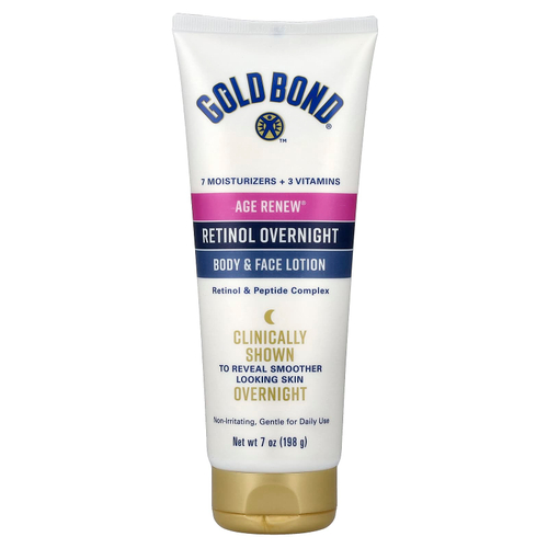 Gold Bond, Age Renew®, ночной лосьон с ретинолом для тела и лица, 198 г (7 унций)