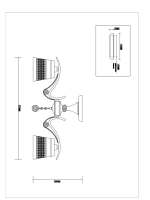 Люстра потолочная SELA E14*3*40W хром,белый с рисунком