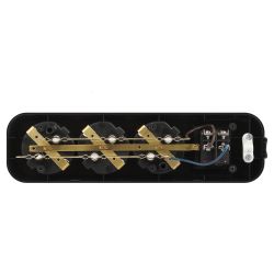 Колодка ЭРА KX-3es-B 3 розетки с заземлением с выключателем черная