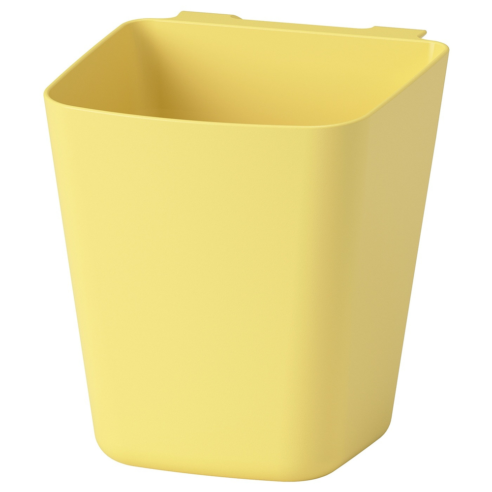 IKEA SUNNERSTA  (ИКЕА СУННЕРСТА)  -  Контейнер, светло-желтый, 12x11 см