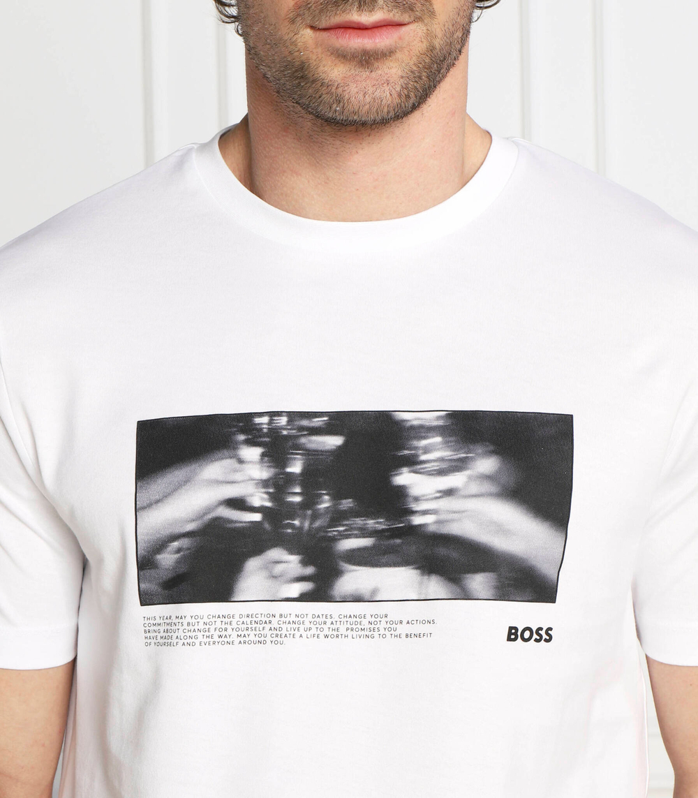 футболка tiburt 336 BOSS BLACK - белый(50481588)