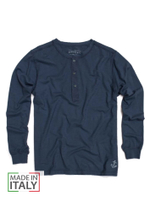 Лонгслив Bowery NYC однотонный Henley Slub Ink