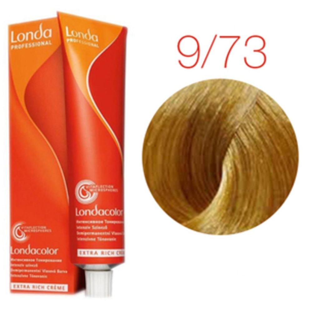 Londa Color инт.тонирование, 9/73 очень светлый блонд коричнево-золотистый, 60мл