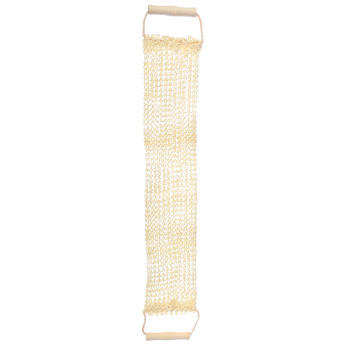 Мочалка из сизаля лента с деревянными ручками Банные штучки