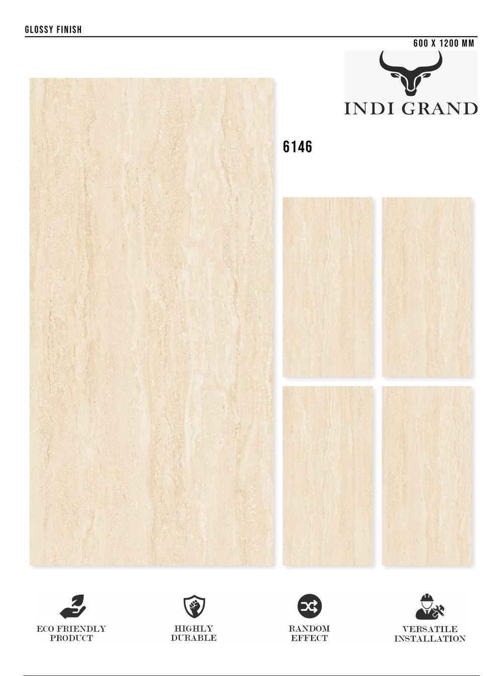 Керамогранит glossy №2 60х120, 6146