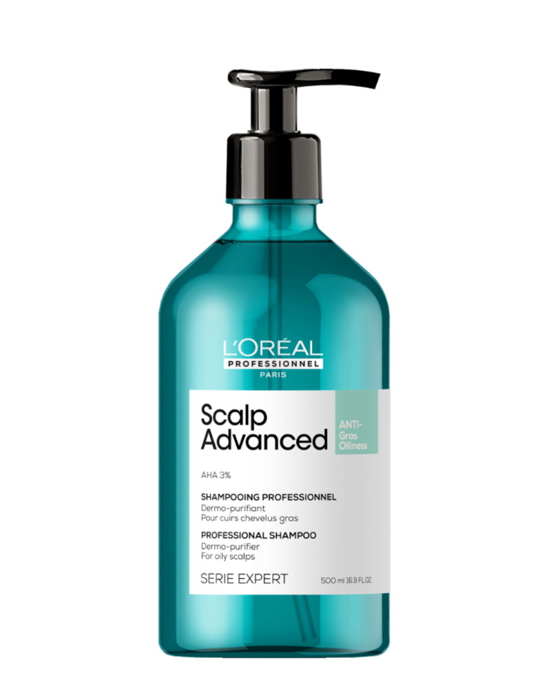 LOREAL Scalp Advanced Anti Oiliness очищающий шампунь для склонных к жирности волос, 300мл