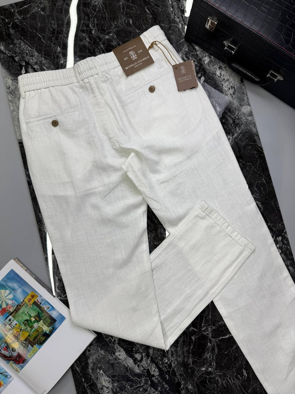 Льняные брюки Brunello Cucinelli