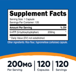 Nutricost, 5-HTP, 200 мг, 120 капсул
