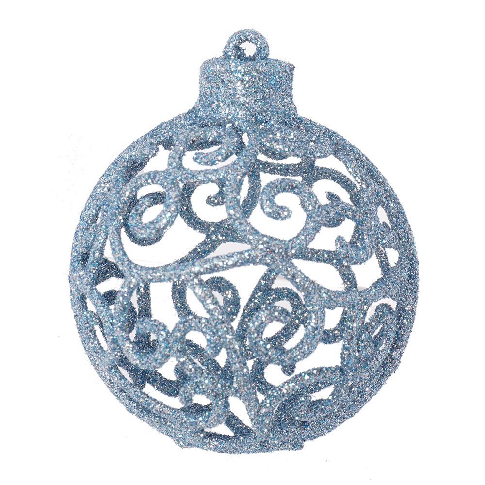 GAEM Набор из 6шт Украшение новогоднее Шар "Жемчужная сказка", D 6 см, L11,5 W6 H17 см