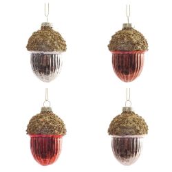 GAEM Украшение новогоднее "Желудь", L6 W6 H9 см, 4в.