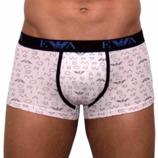 Мужские трусы боксеры белые Emporio Armani