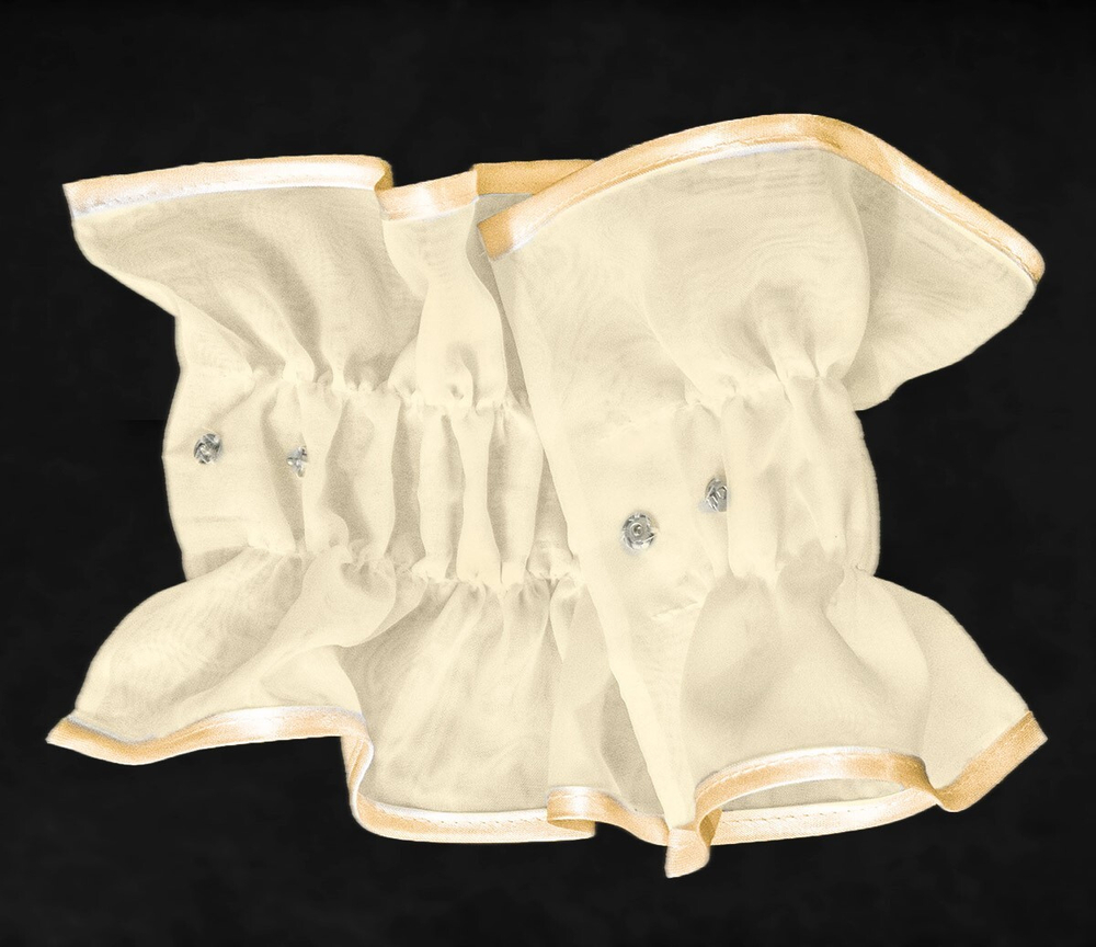 Занавеска "Ф. АДА", цвет шампань, на шторной ленте, Польша.