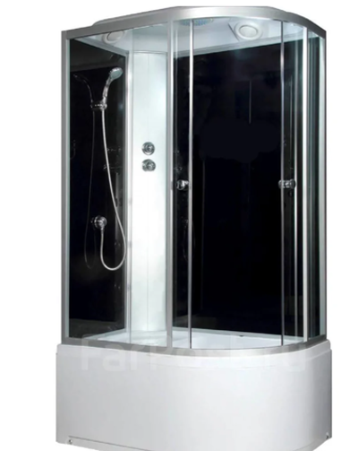 Душевая кабина закругленная 800х1200х2150 S120В Левая/Правая