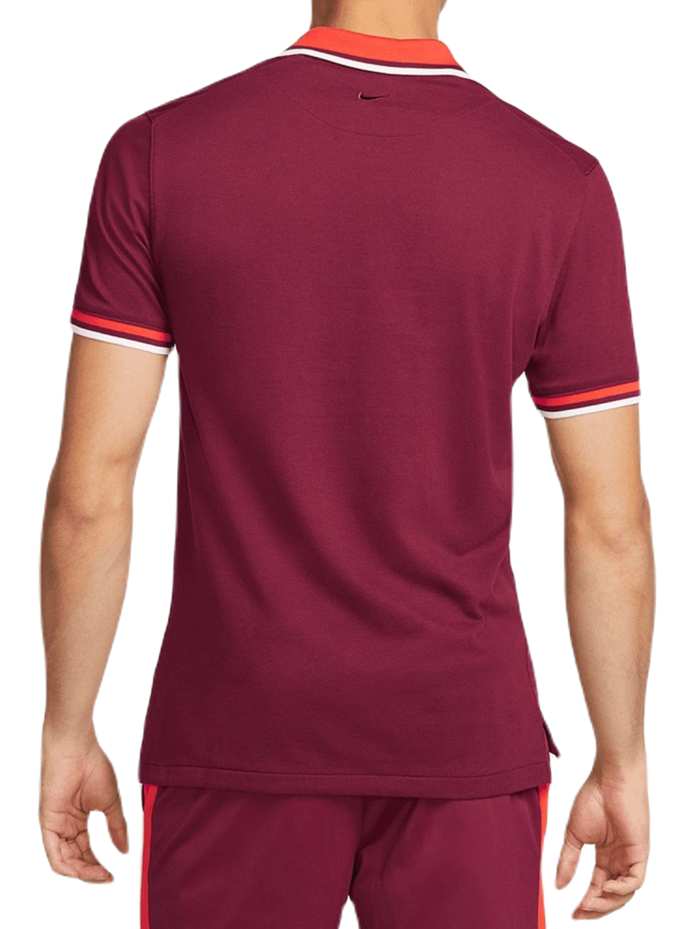 Мужское поло теннисное Nike Polo Dri-Fit Heritage Slim2 - dark beetroot