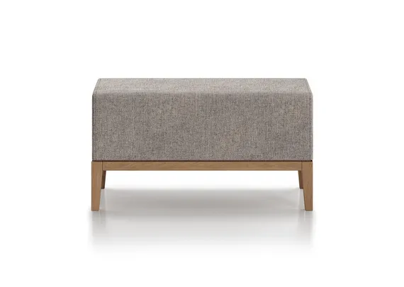 Банкетка Fjord 80 см (бежевый рогожка, бук)