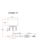 Лампа настольная Moderli V10545-1T Chilly