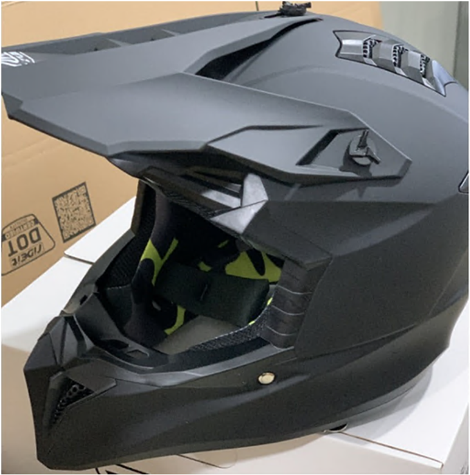 Шлем кроссовый MOTAX матовый-черный (G10)