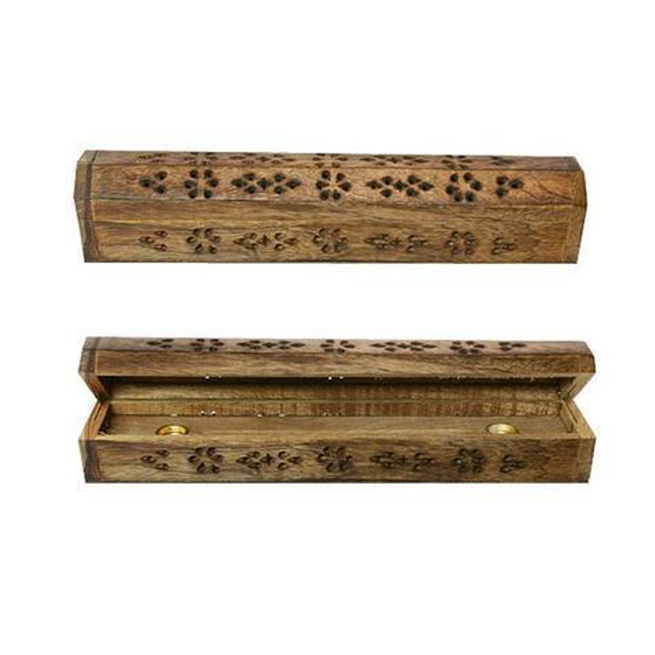 Подставка под благовония Пенал, цвет антик, дерево, 26x5,5x6,5 см