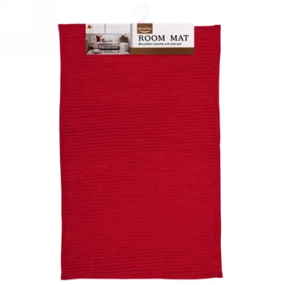 Коврик для ванной 50*80"Букли» бордовый