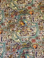 Шелк Liberty разноцветный с картой "Pattern Map"
