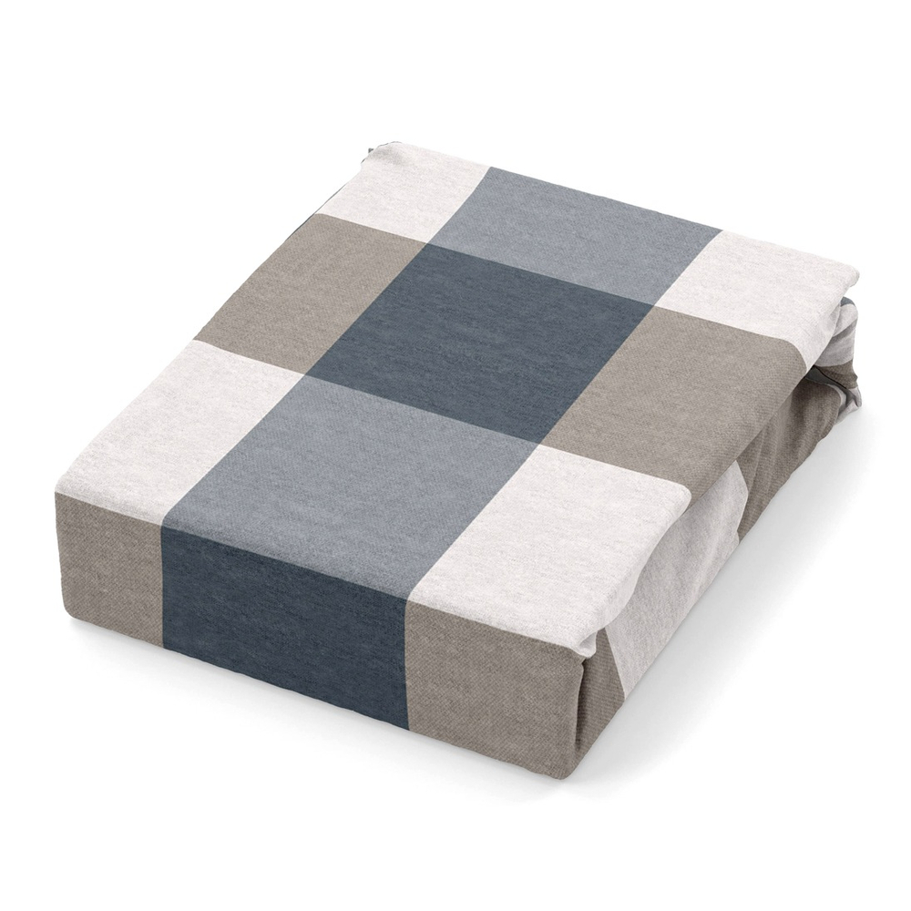 Простыня на резинке 200*90*25 SQUARE, 100% хлопок