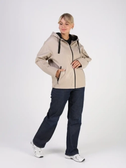 Кожаная куртка демисезонная с капюшоном короткая