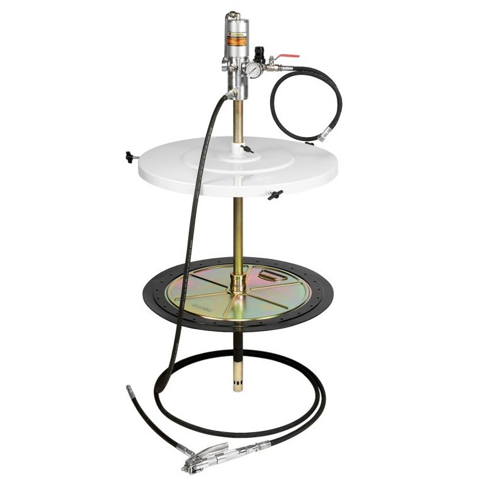 Комплект для раздачи смазок из бочек 180-220 кг., насос 50:1, 1500г/м, шланг 4 м., ECODORA (Италия)