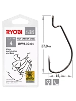 Крючок офсетный рыболовный RWH-09 №1/0 ( 2 упк по 5шт)