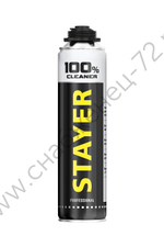 STAYER 100% Cleaner, 500мл, Очиститель монтажной пены, PROFESSIONAL (41139)