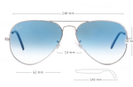Ray Ban  Aviator RB 3025 003/3F / 58