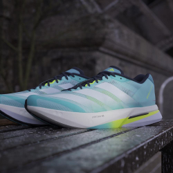Кроссовки для бега мужские adidas Adizero Boston 13 Бирюзово-Белые