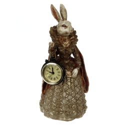GAEM Фигурка декоративная "Зайка" с часами (LR44x1), L12 W9,5 H24 см, 2в.