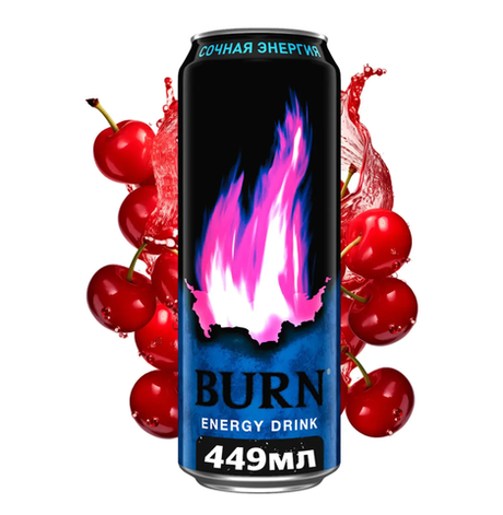 BURN "Сочная энергия" Энерг.напиток 0,449 л. ж/б - 12 шт. в упаковке
