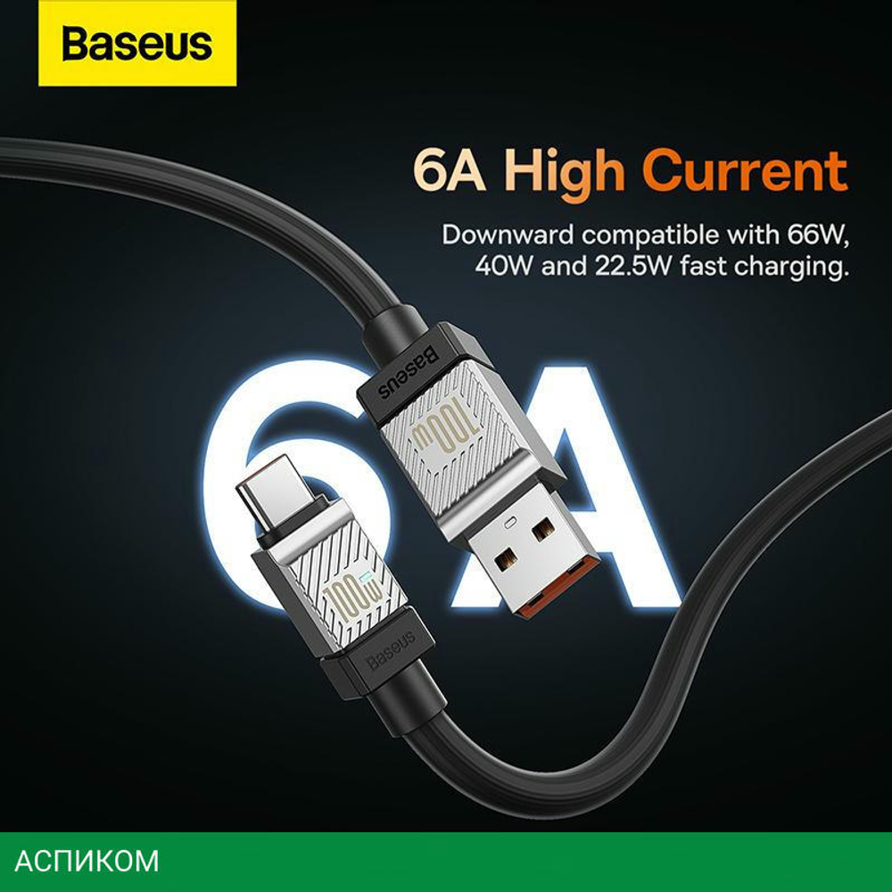 Кабель Baseus CoolPlay 2m Black (CAKW000701)