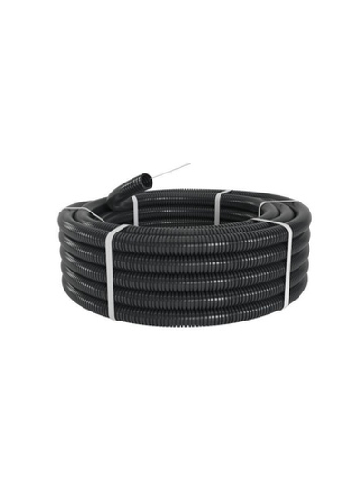 Труба гофрированная ПА 6 d23мм dвнутр.22.6мм dвнешн.28.5мм с протяжкой ПВ-2 черн. (уп.50м) DKC PA612329F2