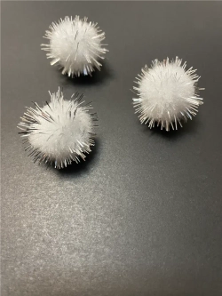 Помпоны декоративные с люрексом, 50шт