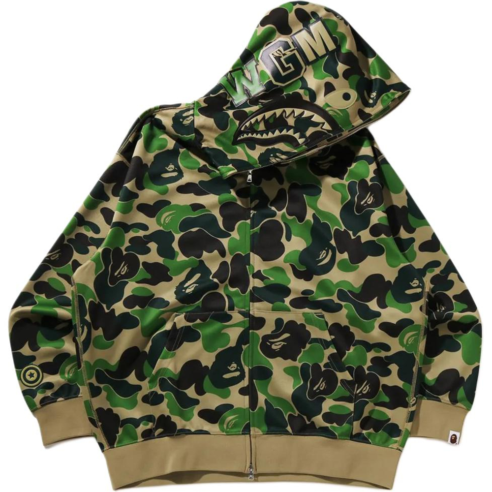 A Bathing Ape Abc Camo Rayon Relaxed Fit Shark Full Zip Худи