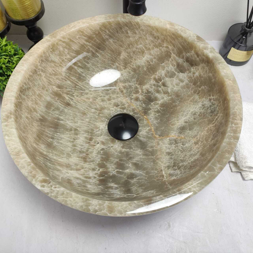 Раковина из оникса Bowl Grey Small BO-60581 1.9 40*40*15
